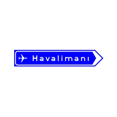 Kavşak İçi Yön Levhasi (Havalimani)