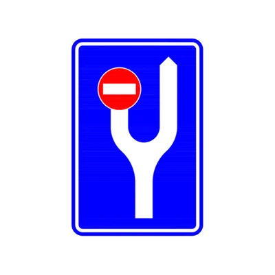Bölünmüş Yol Öncesi Yön Levhasi