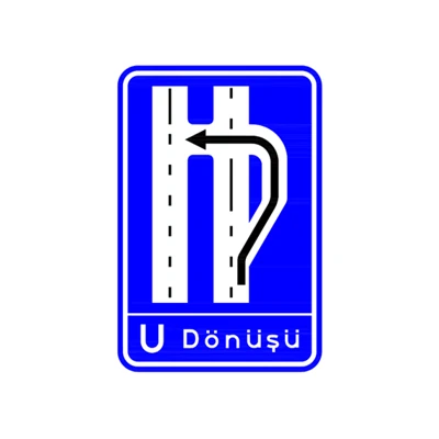 U Dönüşü Levhasi (Sağa Sığınmalı)